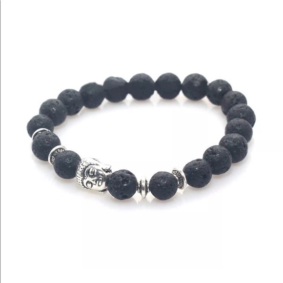 Healing Lava Stone Buddha Bracelet Essential Oils - Picture 7 of 10